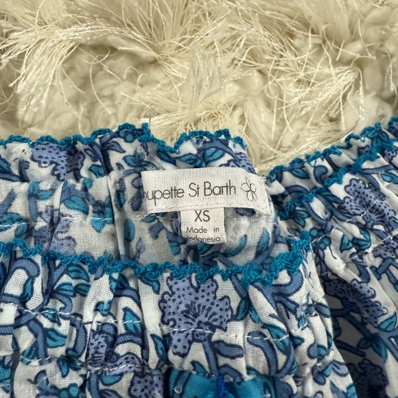 Poupette St. Barth cropped off the shoulder top. - Picture 2 of 5